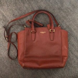 Coach Brown Leather Crossbody Purse